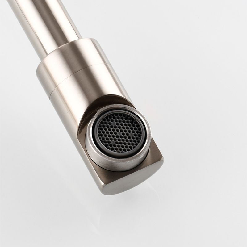 Lisslune | Modern Pull-down Faucet Single Handle Wall Mounted Pot Filler Low Profile 1-Hole Filler