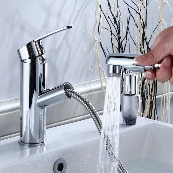 Lisslune | Contemporary Vessel Faucet Pull-Down Faucet with Single Handle
