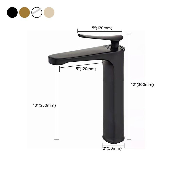 Lisslune | 1 Handle Full Copper Bathroom Sink Faucet Nordic Modern Vanity Faucet with Drain