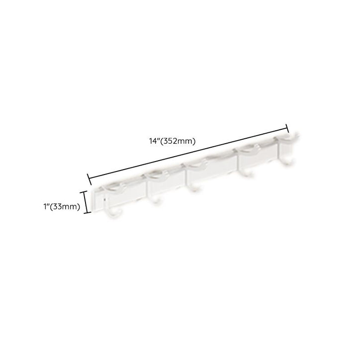 Lisslune | Contemporary bathroom accessory set made of matte stainless steel-aluminum with bathrobe hook/bath shelf