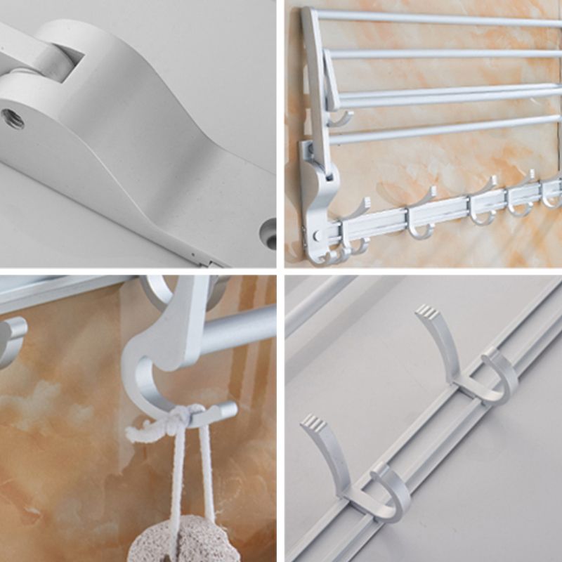 Lisslune | Modern Bathroom Accessories Hardware Set Silver Bathroom Accessories Kit