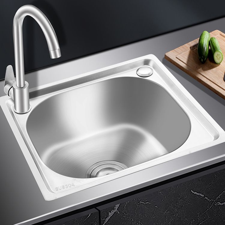 Lisslune | Modern Bar Prep Mirror Stainless Steel with Faucet Workstation Rack