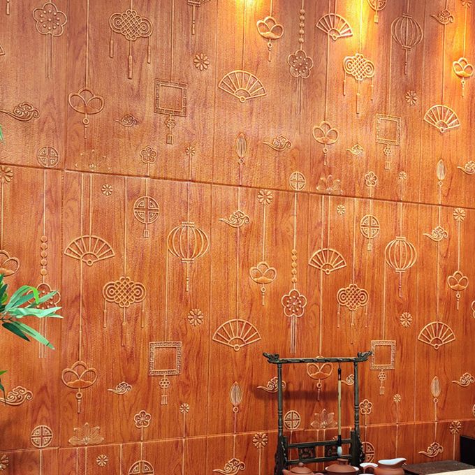 Lisslune | Contemporary Wall Panels Self-Adhesive Waterproof Cartoon 3D Print Wall Covering