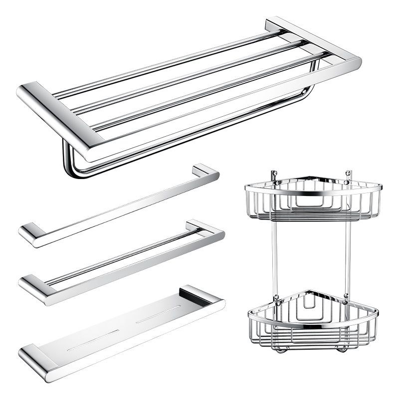 Lisslune | Contemporary bathroom accessories single item or in set in silver