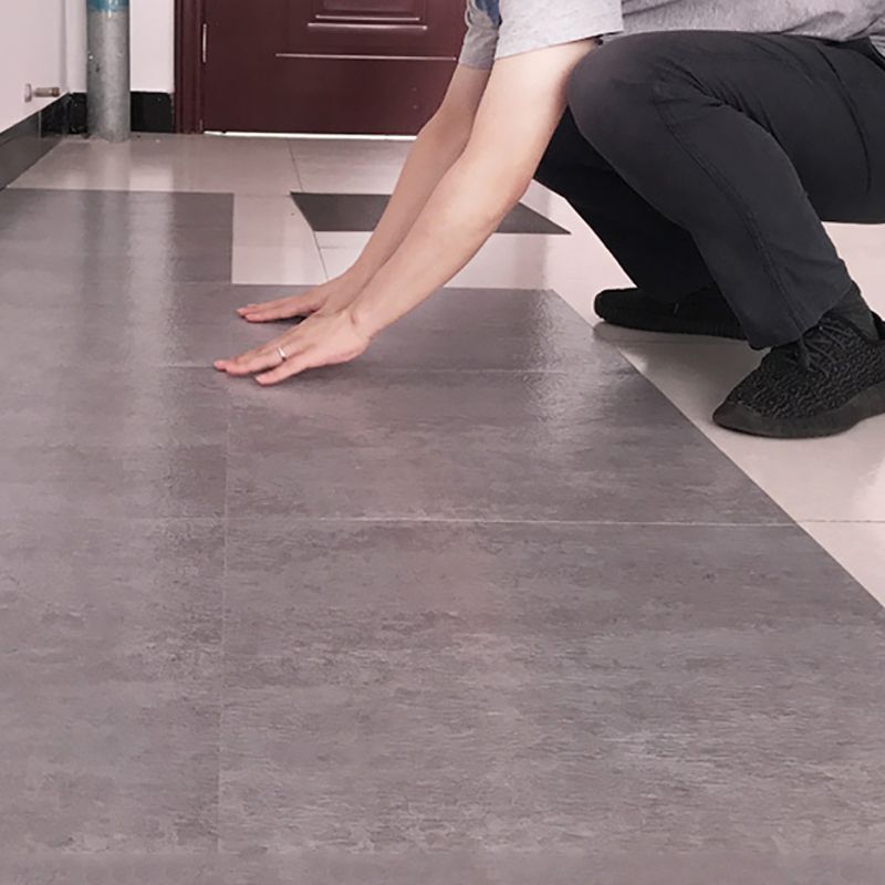 Lisslune | Modern Water-Repellent Plastic Flooring Fabric Look Square Edge Floor Tiles