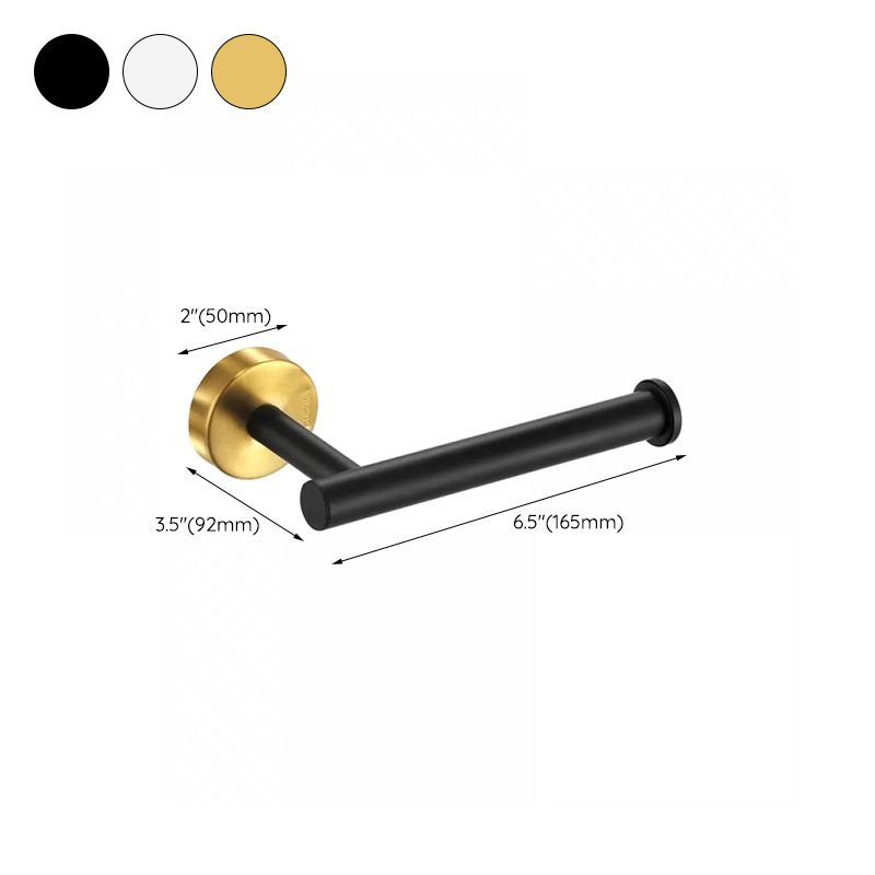 Lisslune | Modern Bathroom Hardware Set made of Stainless Steel Brushed Chrome Towel Bar/Ring & Bathrobe Hook