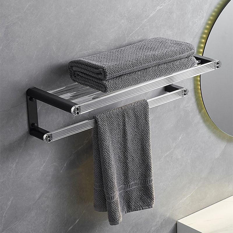 Lisslune | Modern Bathroom Accessory Set Shelf/Towel Holder & Bathrobe Hook included