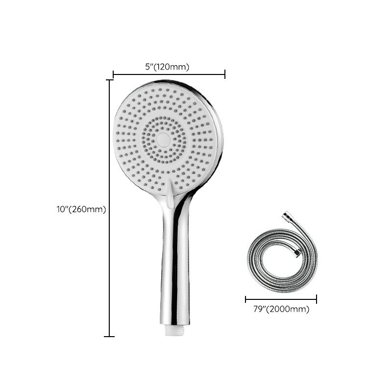 Lisslune | Round Shower Head Plastic Handheld Shower with Adjustable Spray Pattern