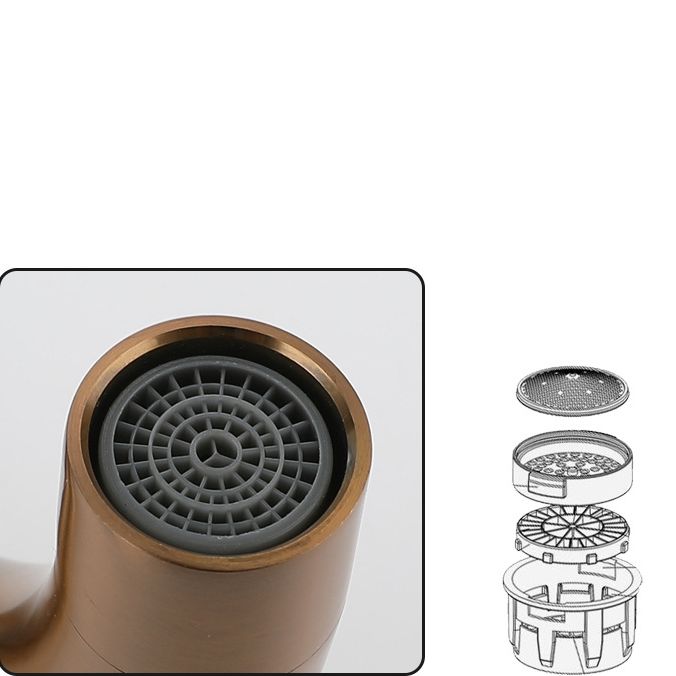 Lisslune | Contemporary Vessel Water Faucet Stainless Steel Cross Handles Wall Mounted Bathroom Faucet