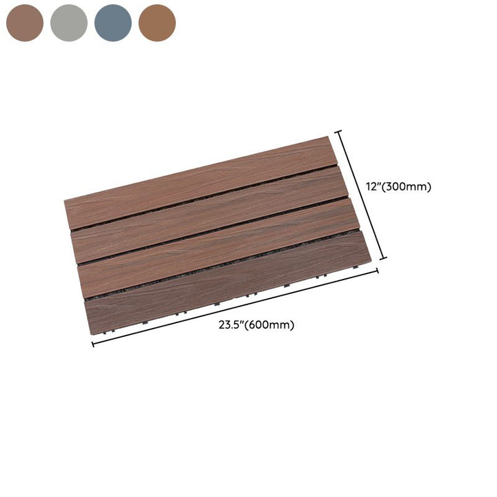 Lisslune | Square Click Paver Tiles Striped Pattern Tiles