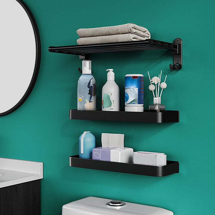Lisslune | Modern Metal Bathroom Accessory Set Drill and Screw Mount Bathroom Accessory Set