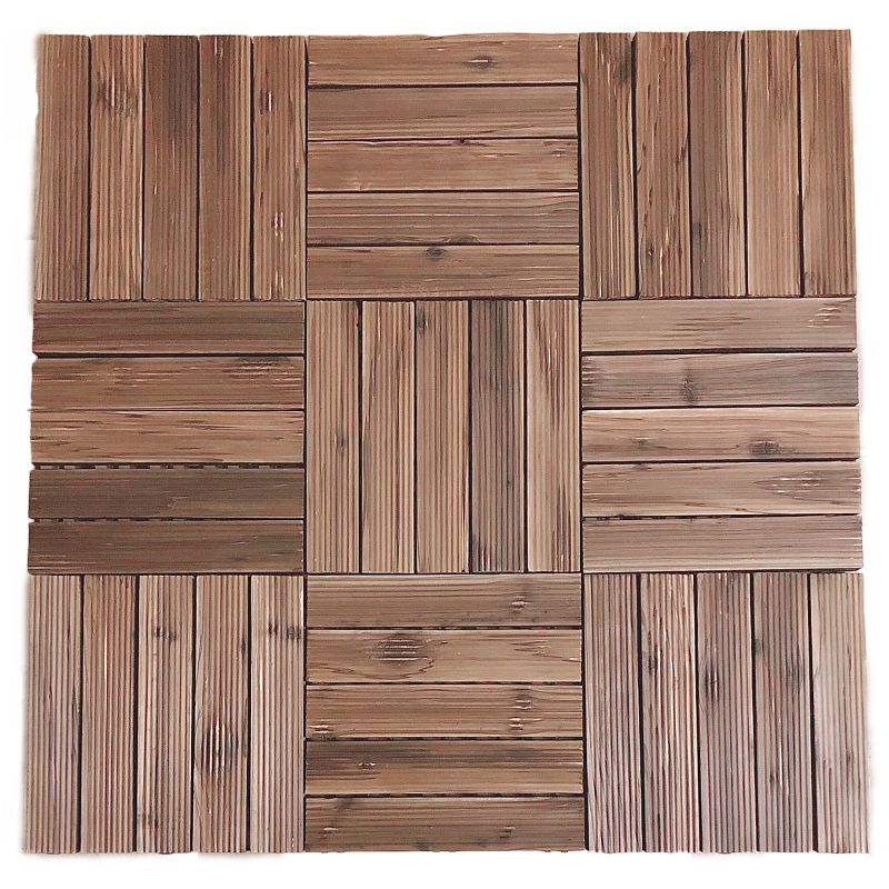 Lisslune | Traditional Wood Laminate Floor Stain Resistant Laminate Plank Floor Set of 11
