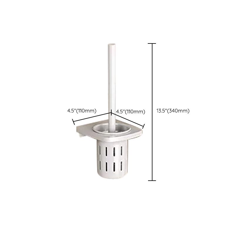 Lisslune | Contemporary Bathroom Hardware Set in White with Bath Shelf/Towel Holder/Paper Holder
