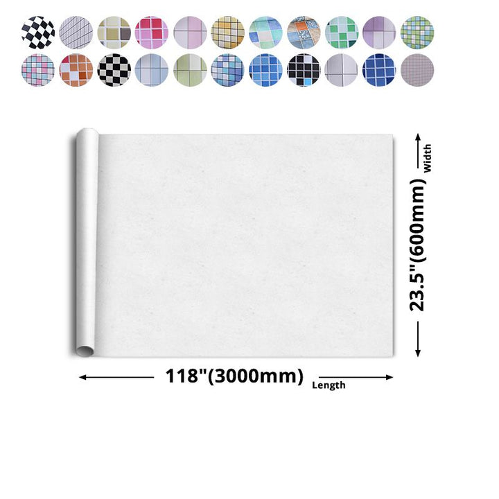 Lisslune | Colorful Mosaic Peel & Stick Tiles Waterproof Shower Wallpaper