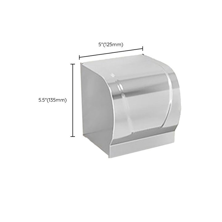 Lisslune | Chrome/Black Classic Bathroom Accessories Set Modern Bath Shelf/Towel Bar & Paper Holder