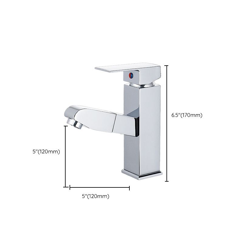 Lisslune | Modern Retractable Single Handle Basin Faucet Bathroom Sink Faucet