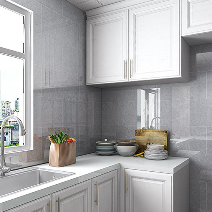 Lisslune | Plastic Peel & Stick Field Tile Waterproof Single Tile Wallpaper