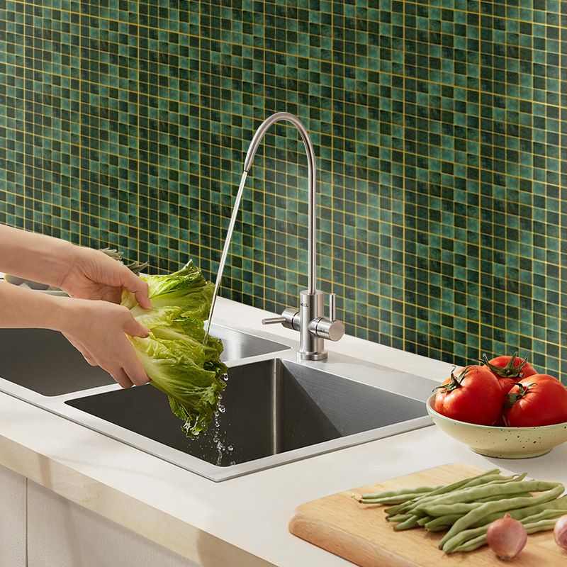 Lisslune | Peel & Stick Mosaic Tile Square Plastic Stain Resistant Tile - Peel & Stick for Shower