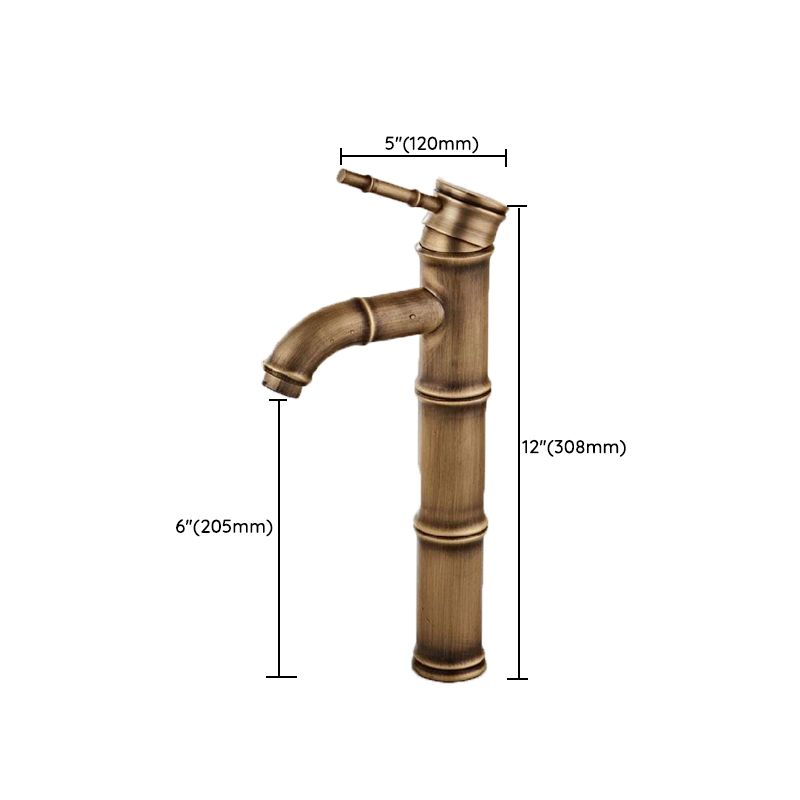 Lisslune | Brass Country Basin Faucet Single Hole Sink Faucet for Bathroom