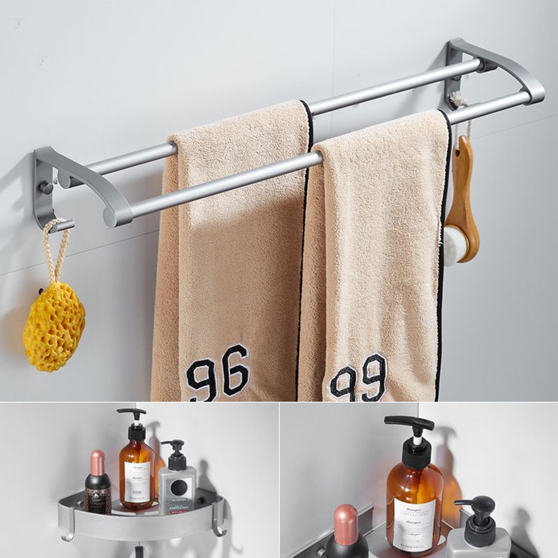 Lisslune | 6-piece contemporary bathroom accessory set bathroom shelf/towel bar paper holder included