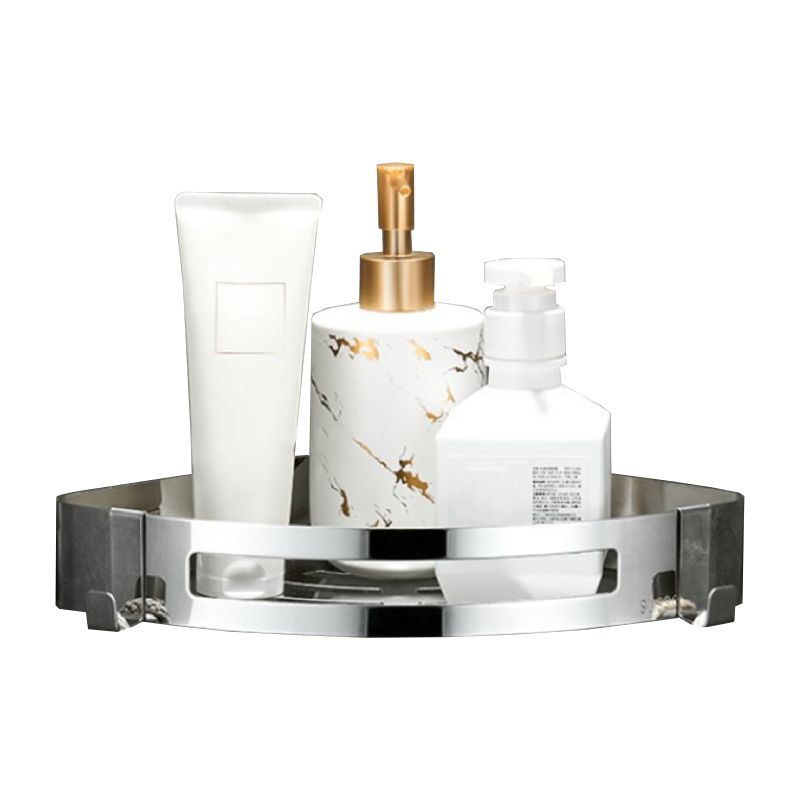 Lisslune | Modern Bathroom Hardware Set Silver Bath Shelf Bath Hardware Set