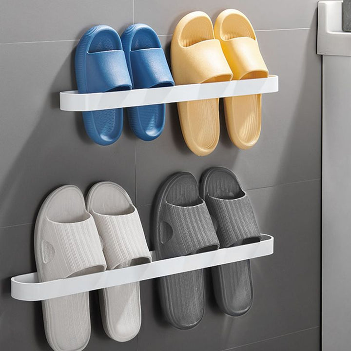 Lisslune | Minimalist Bathroom Accessories Set Metal Slipper Rack/Towel Holder