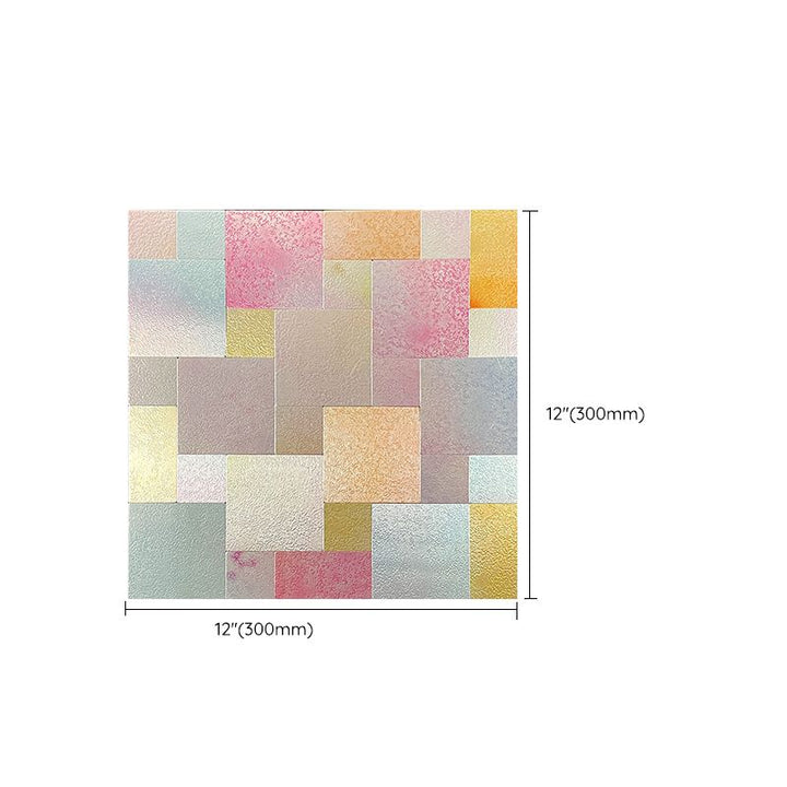 Lisslune | Rectangular Tile Peel and Stick Tile Kitchen Aluminum Splashback Peel and Stick Wall Tile