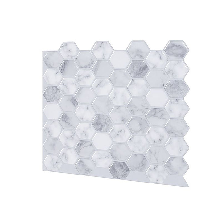 Lisslune | Peel and Stick Tile Waterproof Hexagonal Plastic Peel and Stick Tile for Shower