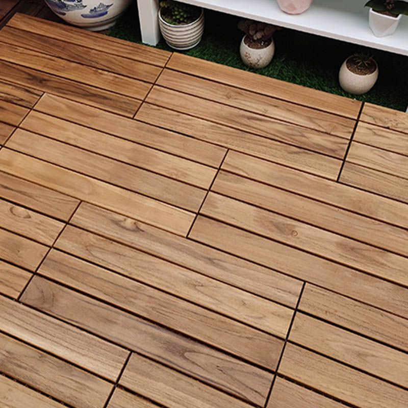 Lisslune | Connected outdoor floor tiles wooden planks