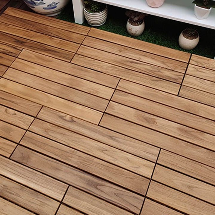 Lisslune | Connected outdoor floor tiles wooden planks