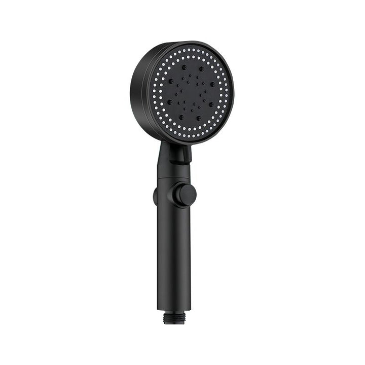 Lisslune | Round Handheld Showerhead Modern Plastic Head with Self-Cleaning