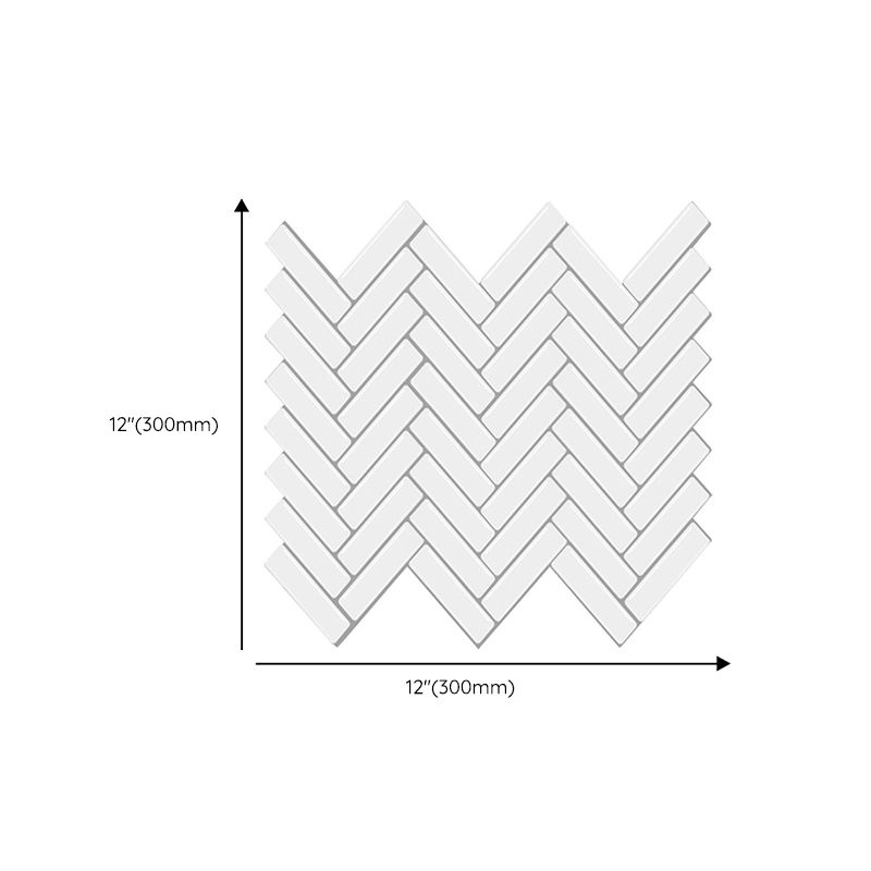 Lisslune | Modern Peel and Stick Tiles PVC Herringbone Peel and Stick Backsplash Tiles