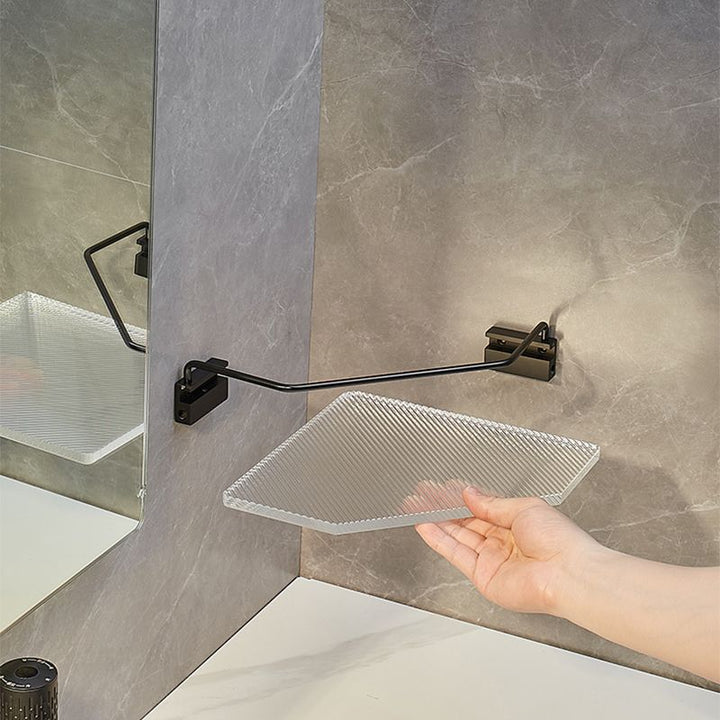 Lisslune | Modern Bathroom Accessory Set Shelf/Towel Holder & Bathrobe Hook included