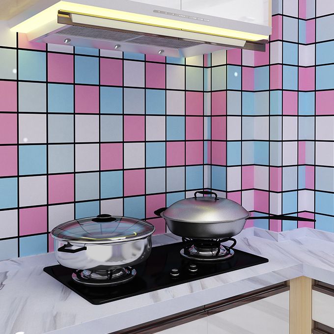 Lisslune | Mosaic tiles removing and applying tile roll kitchen waterproof splash guard wall tiles