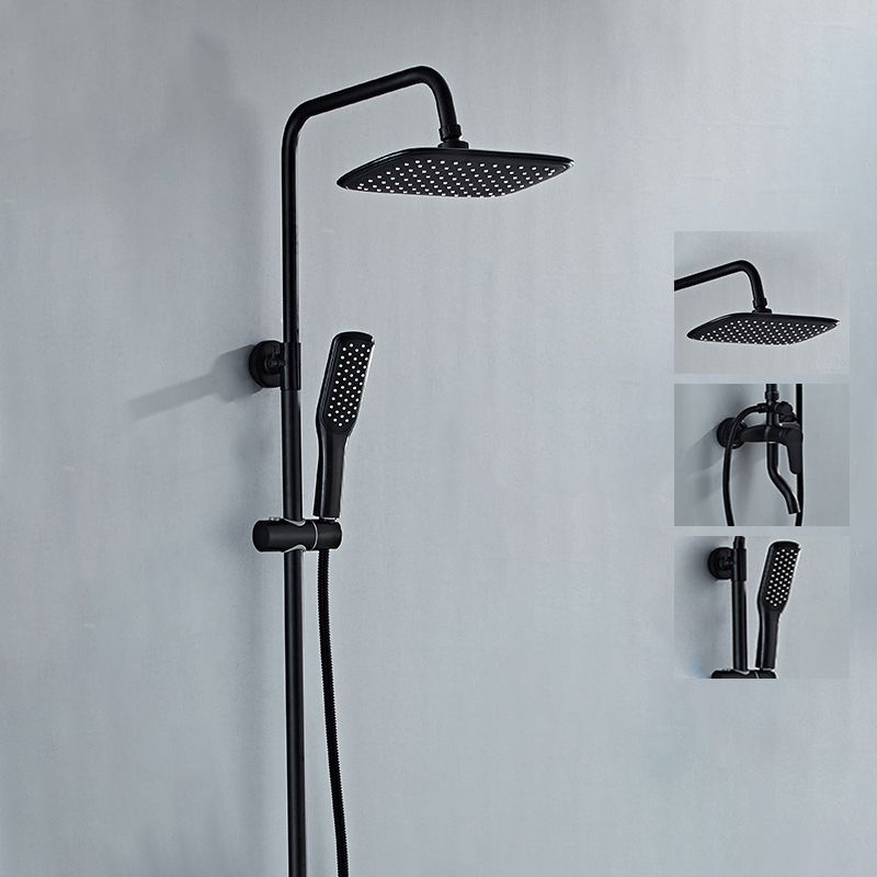 Lisslune | Modern adjustable water flow shower faucet shower arm shower system on the wall