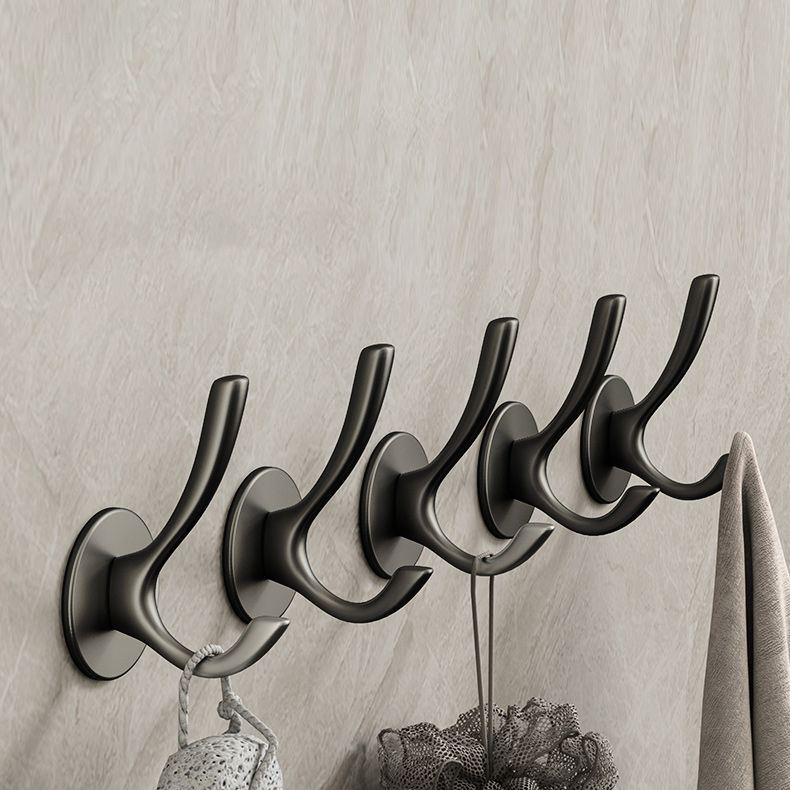 Lisslune | 10-piece Bathroom Accessory Set Modern Matt Gray Bathrobe Hooks