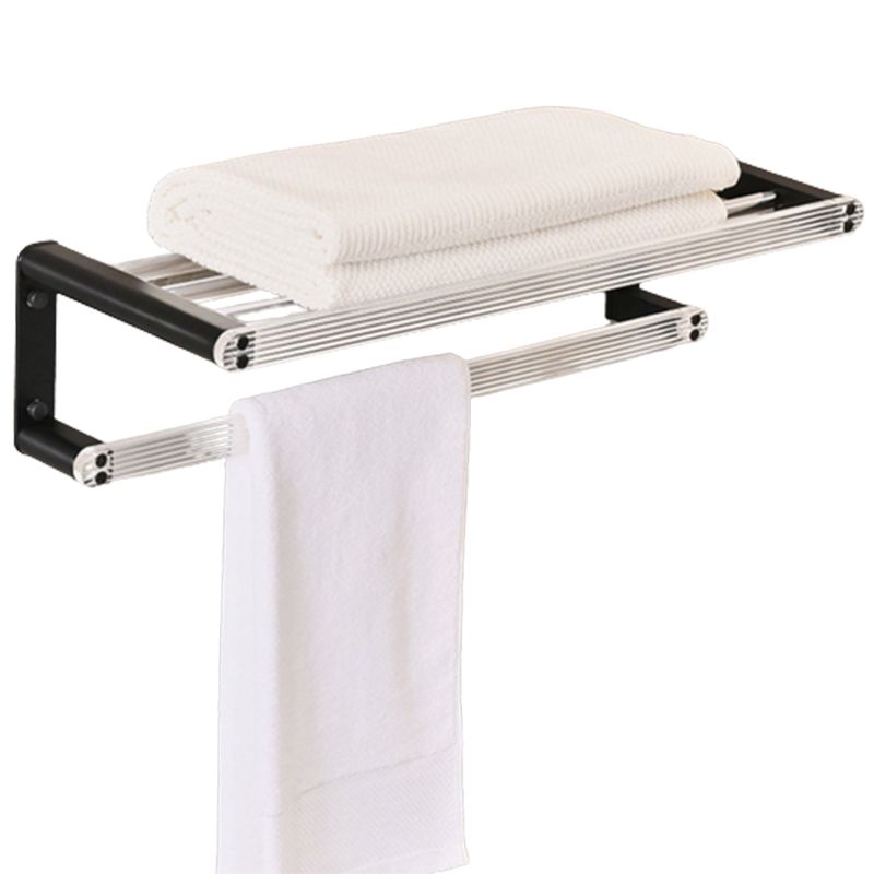 Lisslune | Modern Bathroom Accessories Set Black Towel Bar Bathroom Shelf Bathroom Fittings Set