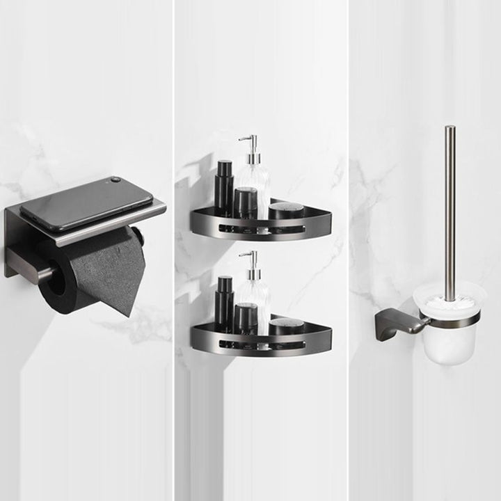 Lisslune | Modern Bathroom Accessories Hardware Set Gray Bathroom Accessories Set
