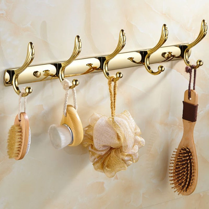 Lisslune | Contemporary brushed brass bathroom accessories as a single piece or as a set