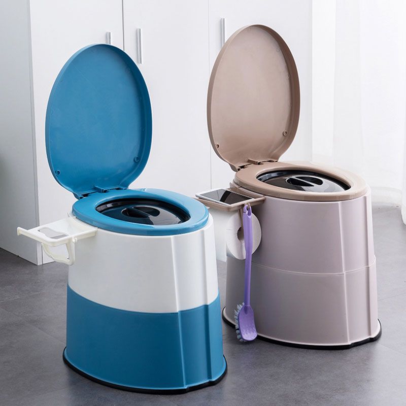 Lisslune | Contemporary plastic floor-mounted toilet bowl with toilet seat for the bathroom