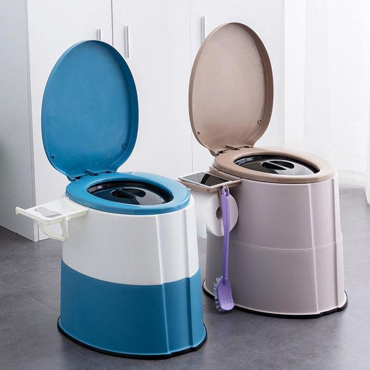 Lisslune | Contemporary plastic floor-mounted toilet bowl with toilet seat for the bathroom
