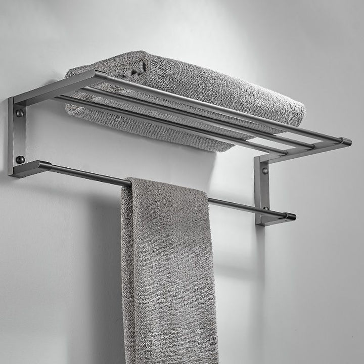 Lisslune | Matte Gray Bathroom Set Metal Bathroom Accessories Hardware Set