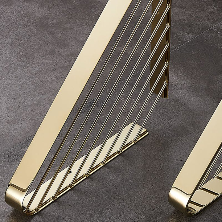 Lisslune | 2-piece modern bathroom accessory set, polished chrome/gold, bathroom shelf
