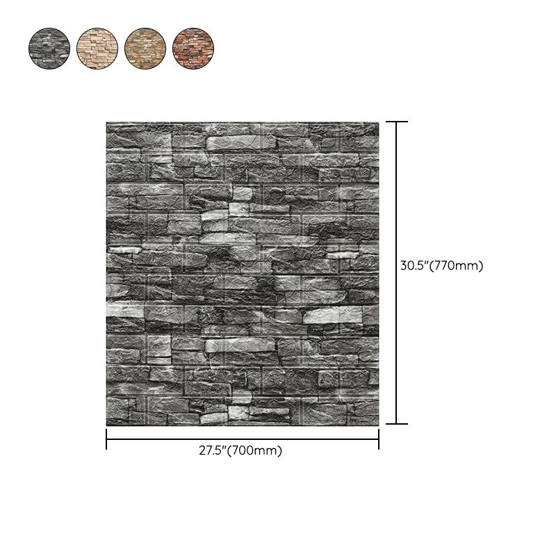 Lisslune | Industrial Wall Panel 3D Brick Bathroom Living Room Wall Panels Set of 10