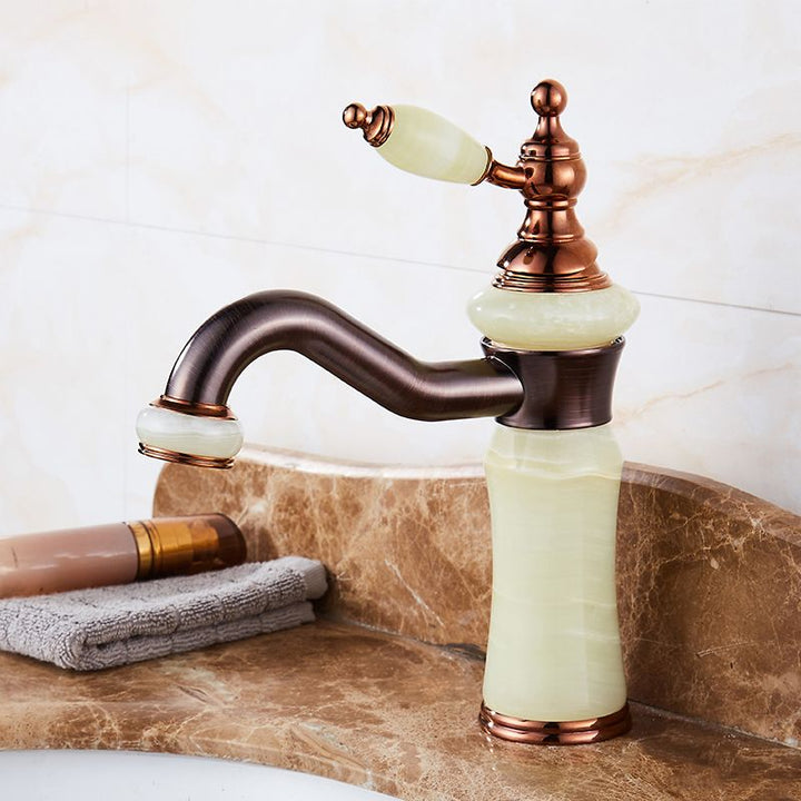 Lisslune | Luxury Ship Basin Faucet Lever Handle Round Ship Basin Bathroom Faucet