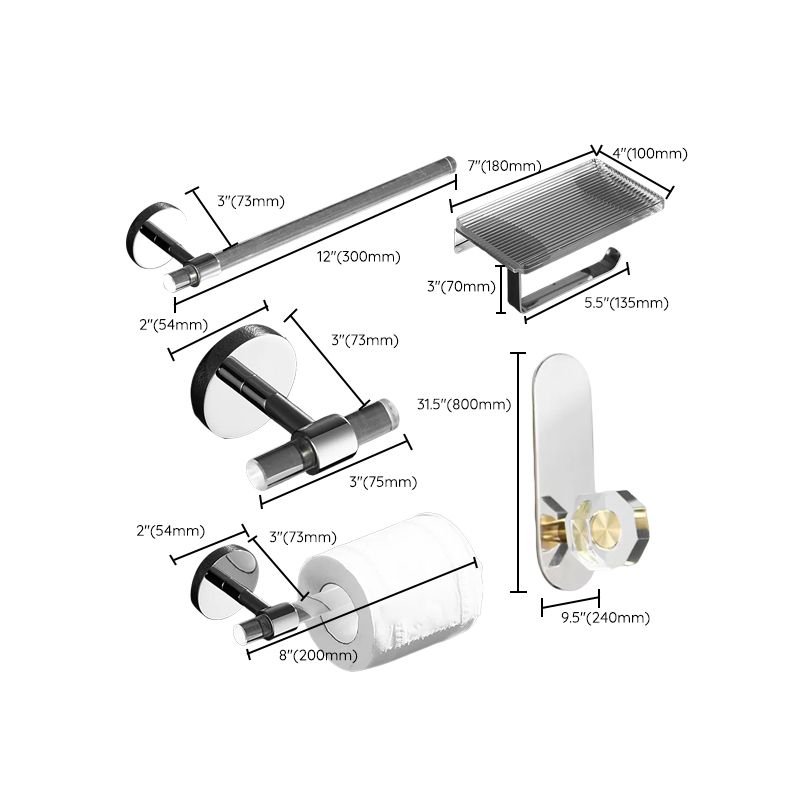 Lisslune | Modern bathroom accessories As a single piece or as a set made of plastic and metal