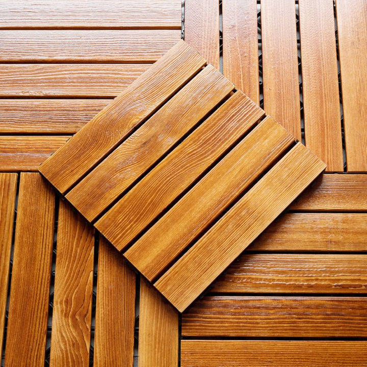 Lisslune | Tradition Wood Tile Waterproof Click Lock Wood Floor for Living Room