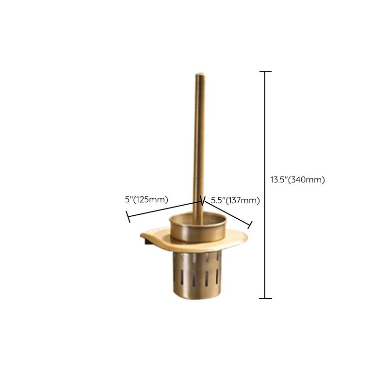 Lisslune | Vintage Bronze Bathroom Accessories Set Brushed Brass Towel Bar/Paper Holder/Bath Shelf