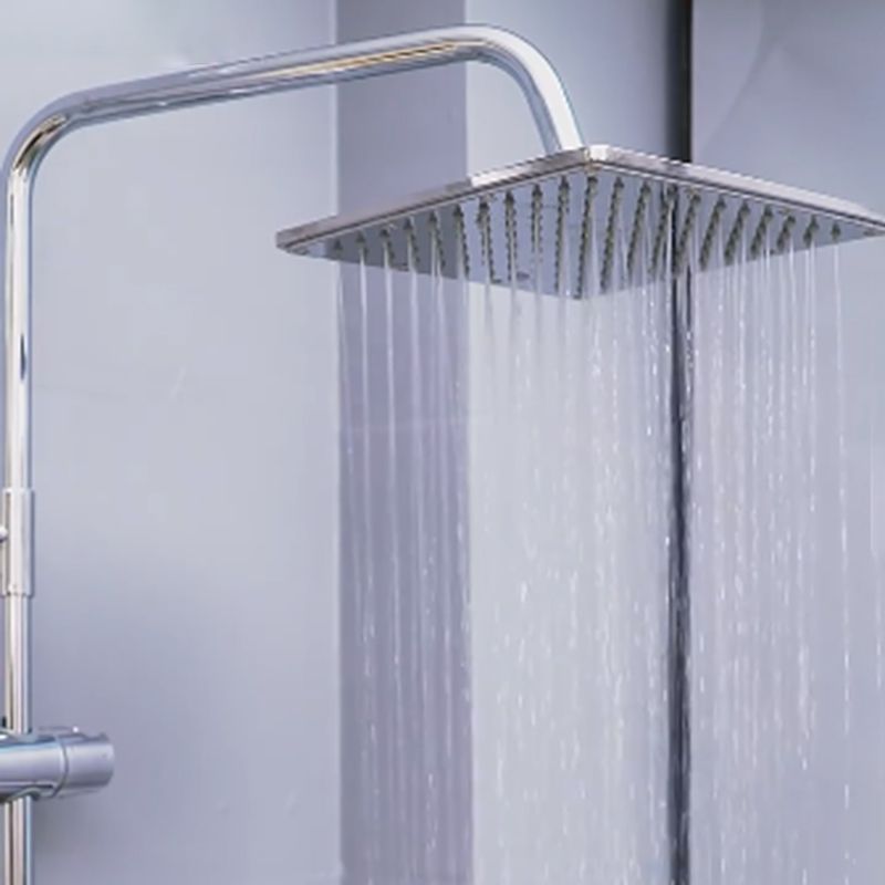 Lisslune | Contemporary Showerhead Combination Dual Showerhead Stainless Steel Wall-Mounted Showerhead