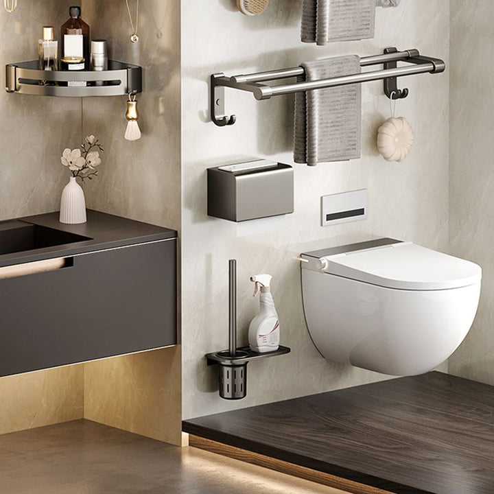 Lisslune | Modern Bathroom Accessory Set Adhesive Mount Bathroom Accessory Set